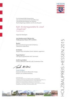 Urkunde-Holzbaupreis-Hessen-2015-Kita-Vogelnest